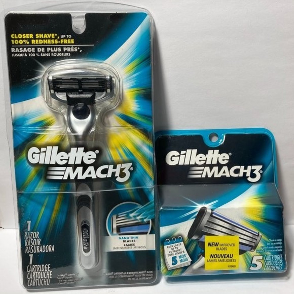 Gillette Mach 3 Men's Razor + Refill Pack